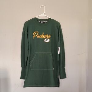 Green Packers Sweatshirt Dress